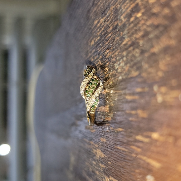 Jewelry - Ladies' 925 Silver Diamond Cluster Ring